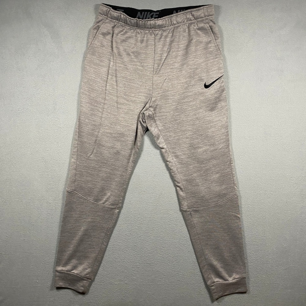 Nike Dri-FIT Training Pants Mens Medium Gray Heather Tapered Joggers 860371-036